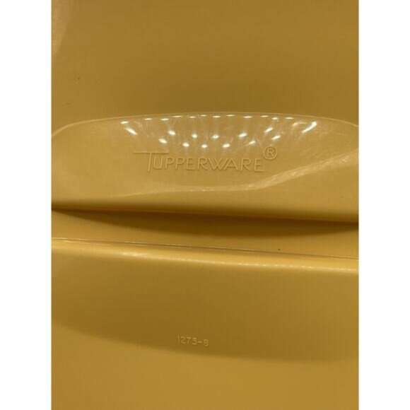 Tupperware 1273-4 1275-8 Vintage Oval Gold Steamer Strainer Set With Lid & Tray - Picture 12 of 12